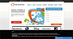 Desktop Screenshot of intervoiceover.com