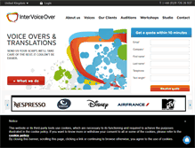 Tablet Screenshot of intervoiceover.com